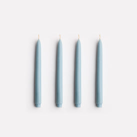 Twinkling Tabletops - Taper Candle Set in Dusty Blue