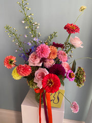 Seasonal vase arrangement