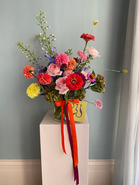 Seasonal vase arrangement