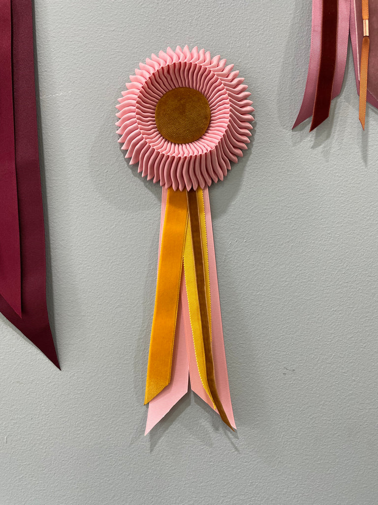 Skinny Wolf - Small Pink and Gold Rosette