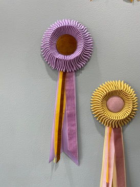 Skinny Wolf - Small Lilac and Gold Rosette
