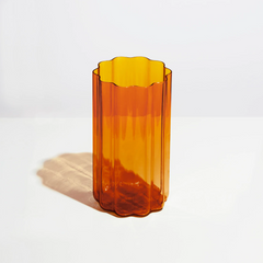 Fazeek - Wave Vase Amber