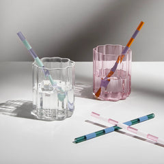 Fazeek - Glass Striped Straws
