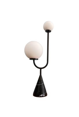Moda Piera - Nero Arancini Jnr. Desk Lamp Nero Marquina/Black Brass